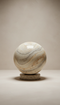 Marble Sculpture With Fluid Form