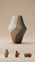 Hand-Blown Glass Vase Sculpture