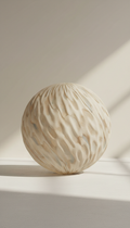 Hand-Blown Glass Orb Sculpture