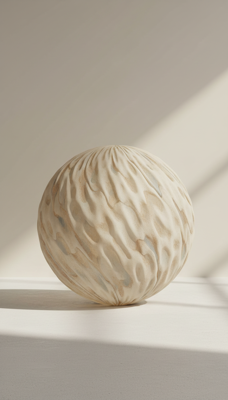 Hand-Blown Glass Orb Sculpture