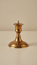 Brushed Brass Taper Candleholder