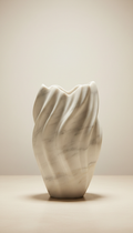 Carrara Marble Pedestal Vase